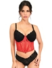 Additional RED view of product LAVISH SHEER LACE UNDERWIRE WAIST CINCHER with color code RD