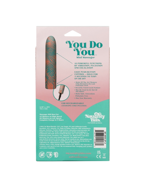 Naughty Bits You Do You Mini Massager ALT10 view Color: MC