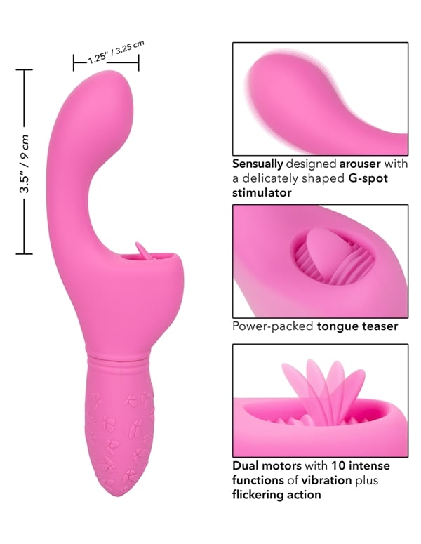 Rechargeable Butterfly Kiss Flicker ALT4 view Color: PK