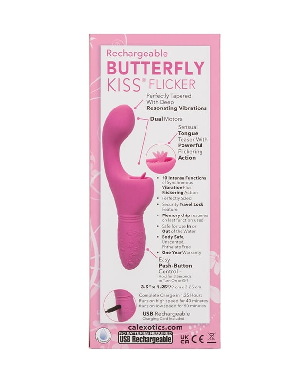 Rechargeable Butterfly Kiss Flicker ALT9 view Color: PK