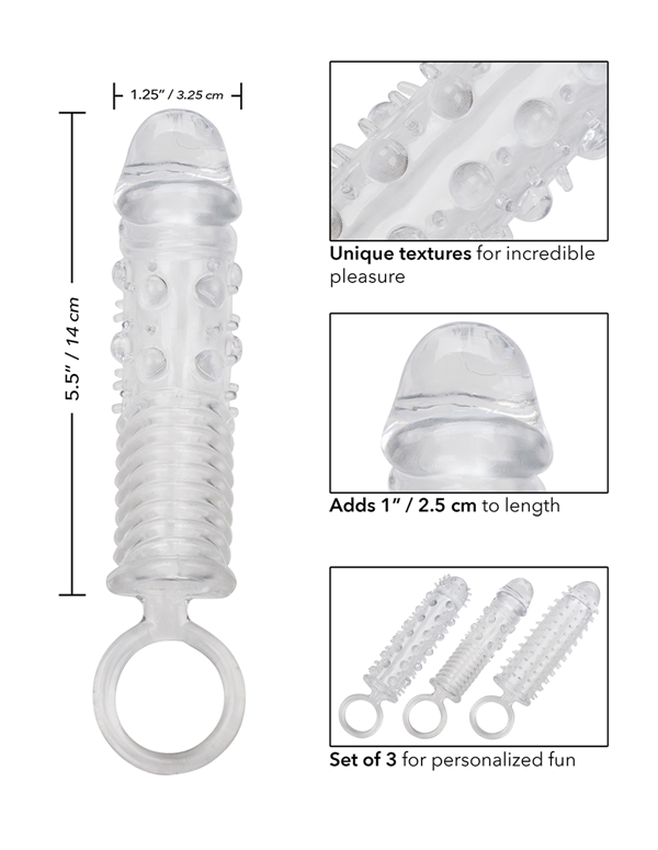 3Pc Textured Extension Set ALT2 view Color: CL