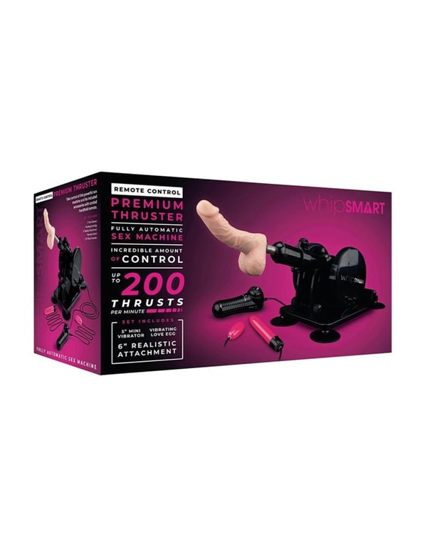 Whipsmart Premium Automatic Thruster Sex Machine W/ Remote ALT1 view Color: BK