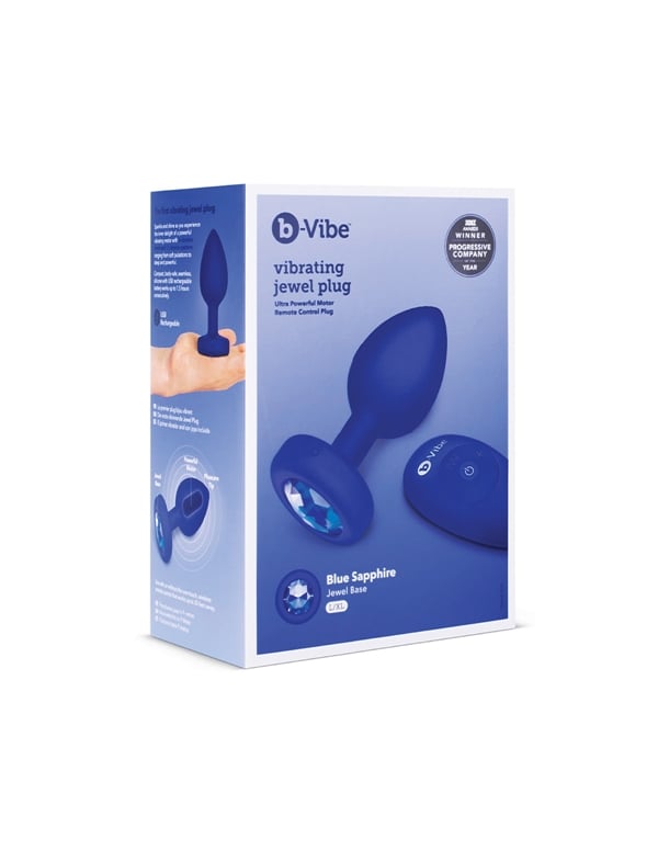 B-Vibe Vibrating Jewel Plug L/Xl ALT5 view Color: NV