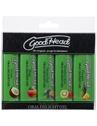 Alternate back view of GOODHEAD TROPICAL ORAL DELIGHT GEL 5-PACK