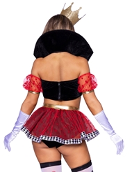 Alternate back view of 3PC ROYAL QUEEN OF HEARTS