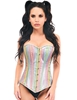 Additional RAINBOW view of product TOP DRAWER STEEL BONED PASTEL RAINBOW CORSET with color code RW