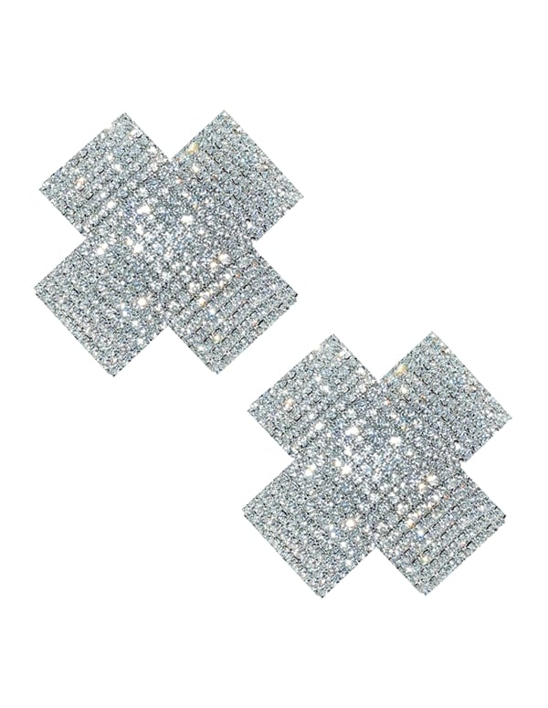 X Marks The Spot Crystal Reusable Pasties default view Color: CL