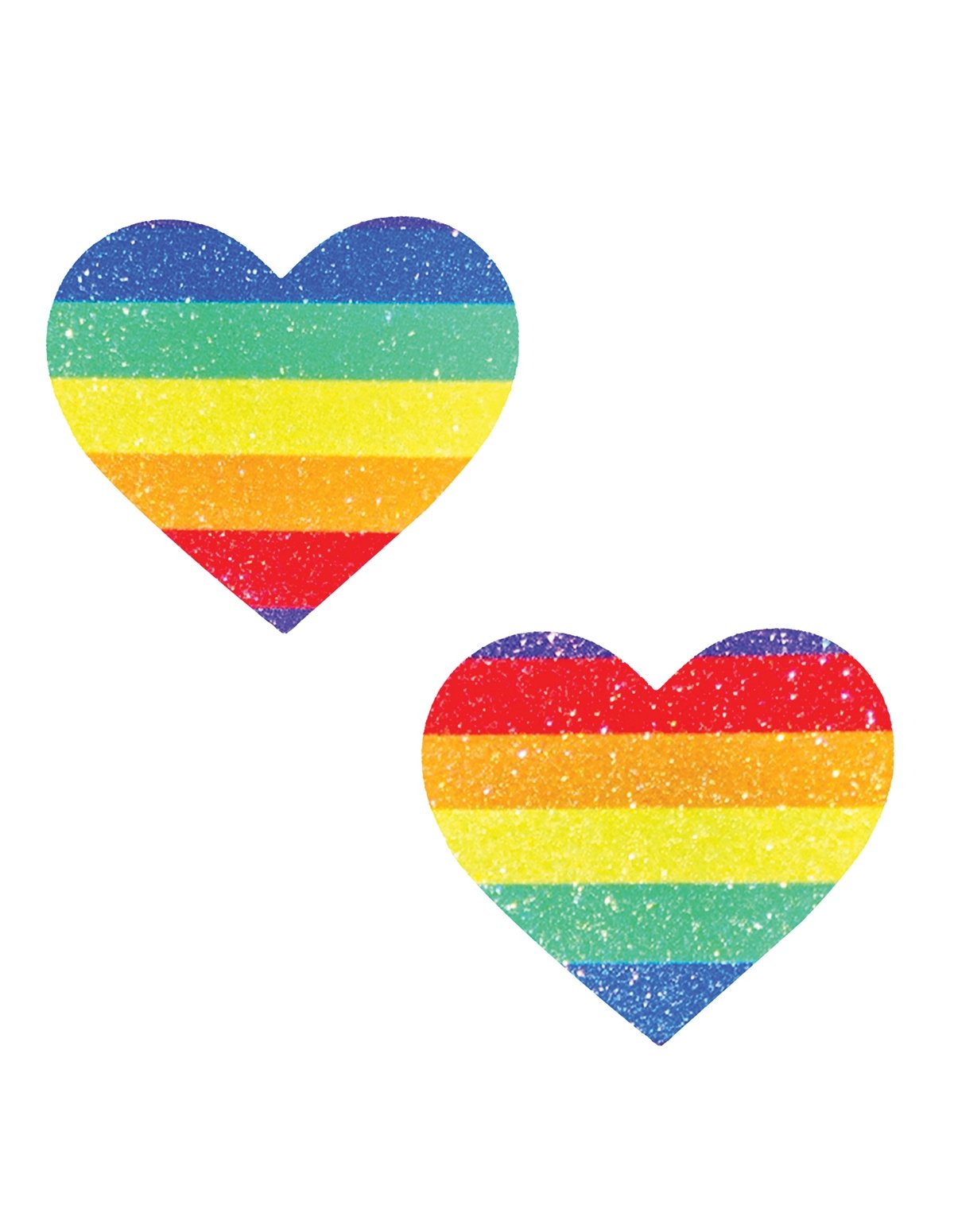 alternate image for Nipztix Rainbow Glitter Heart Pasties