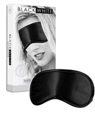 Additional  view of product BLACK & WHITE SATIN EYE MASK with color code BK