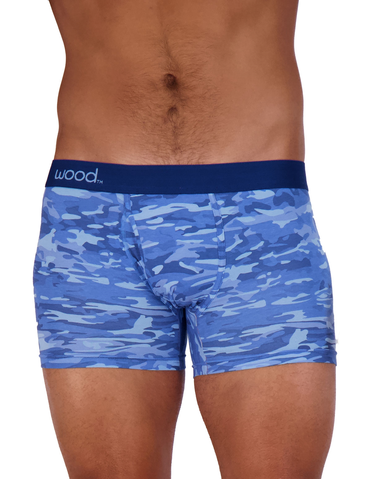alternate image for Wood Boxer Brief W/ Fly - Blue Camo
