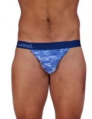 Additional  view of product WOOD JOCK STRAP - BLUE CAMO with color code BL
