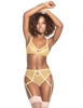 Additional YELLOW view of product DREAMSCAPE BRA AND GARTER PANTY SET with color code YW