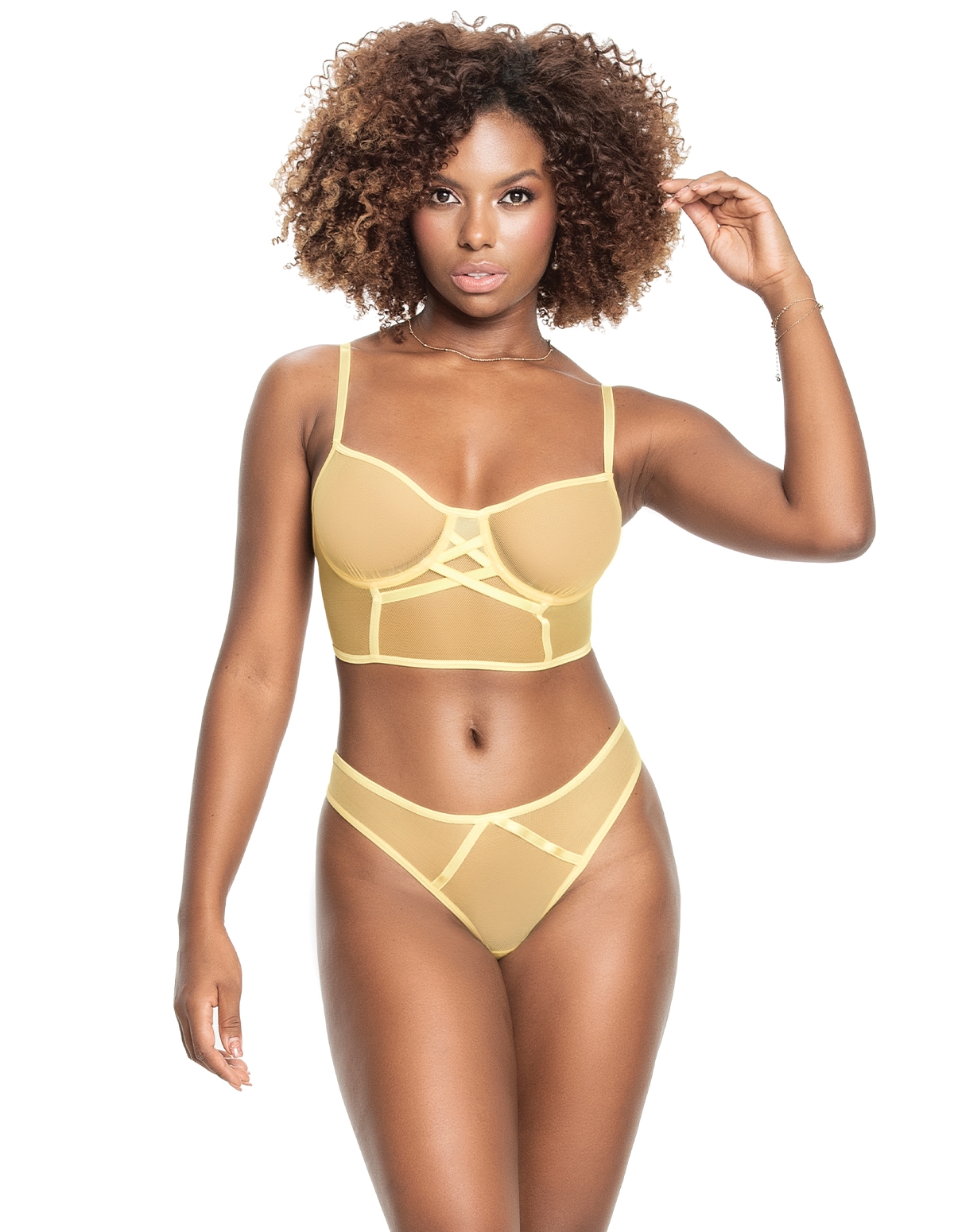alternate image for Dreamscape Longline Bra Top And Panty Set