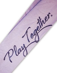 Alternate back view of LOVERS LANE PLAY TOGETHER LAVENDER HOODIE