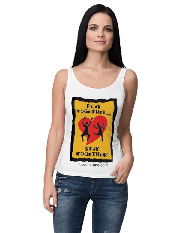 Lovers Lane Play Together Tank Top default view Color: WH