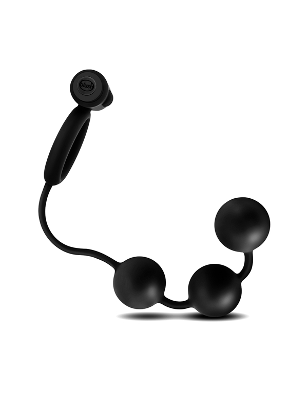 Anal Adventures Platinum Silicone Anal Beads With Vibrating Ring -  BL-01905-03149 | Lover's Lane