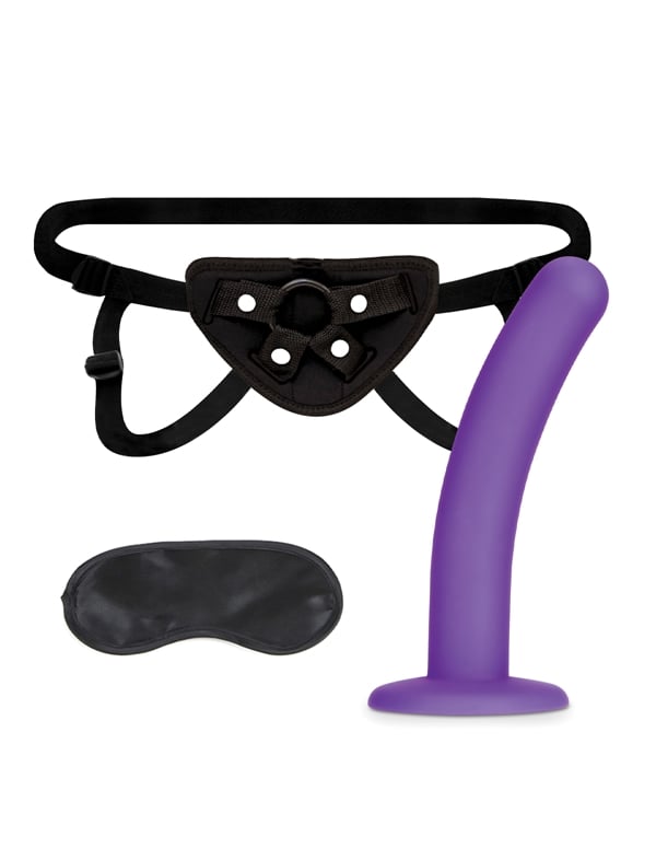 Lux Fetish Strap On Harness And 5 Inch Dildo Set default view Color: NC
