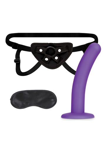 LUX FETISH STRAP ON HARNESS AND 5 INCH DILDO SET - LF1378-04114