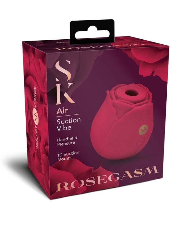 Secret Kisses Rosegasm Air Suction Vibe - The Rose default view Color: RD
