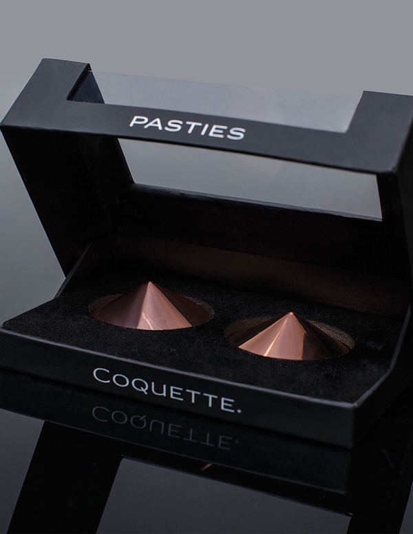 Coquette Pleasure Collection Pasties default view Color: RGLD-ALT3
