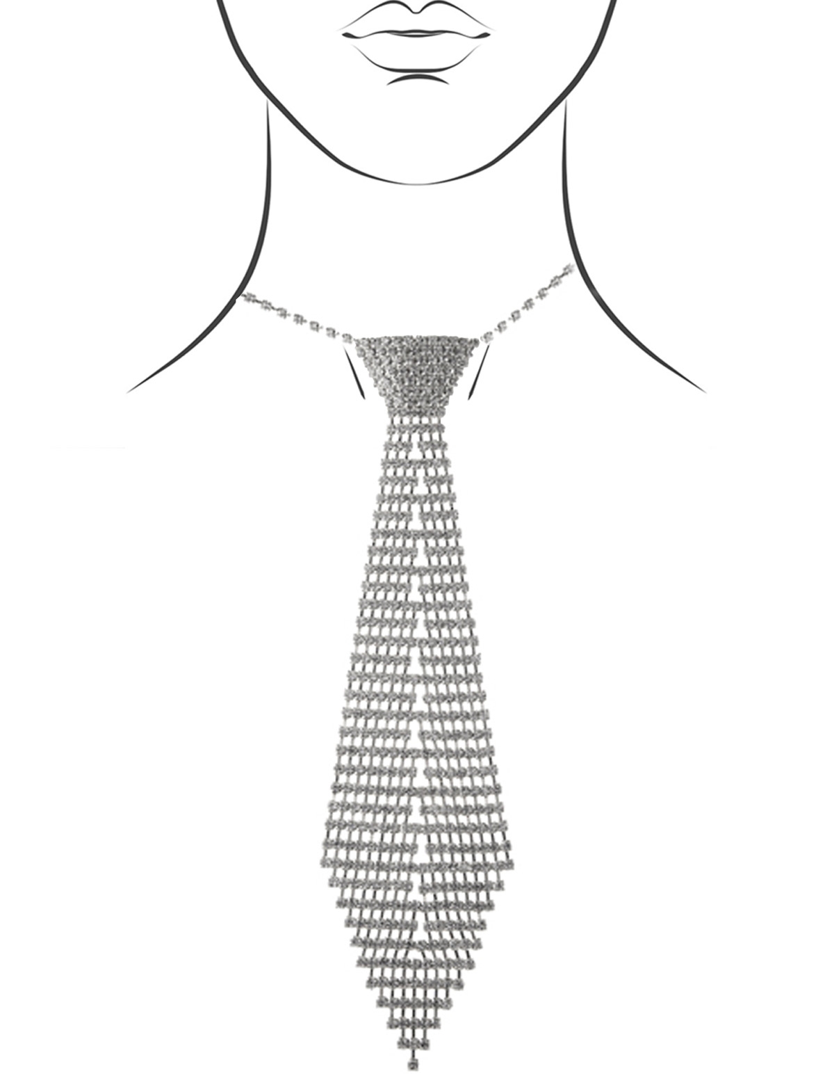 alternate image for Rhinestone Neck Tie