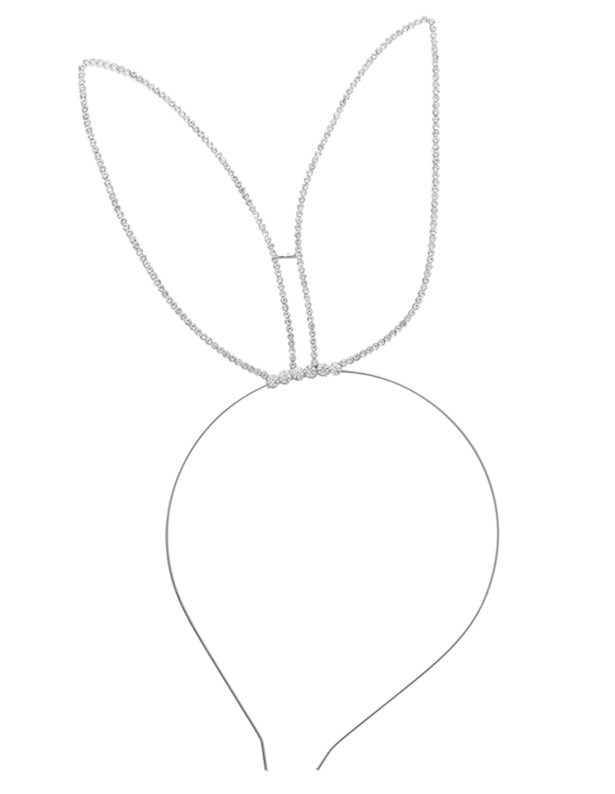 alternate image for Rabbit Ear Rhinestone Headband