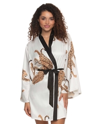 Additional  view of product ADRIENNE SATIN KIMONO with color code JUR