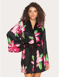 Additional  view of product ADRIENNE SATIN KIMONO with color code OBL
