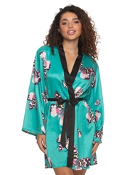 Additional  view of product ADRIENNE SATIN KIMONO with color code TL