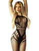 Additional BLACK view of product KILLER LEGS ENCHANTING DELIGHT CROTCHLESS BODYSTOCKING with color code BK