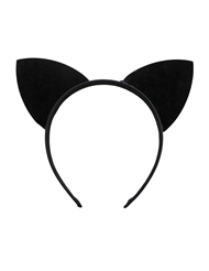 Alternate back view of BLACK CAT EARS HEADBAND