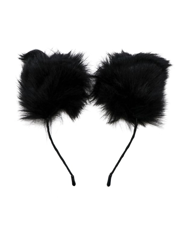 Fur Cat Ears Headband 6916105839 Lover's Lane