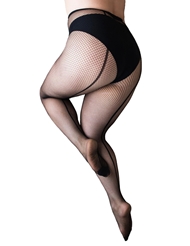Front view of FISHNET BACK SEAM TIGHTS