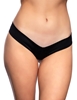 Additional BLACK view of product MICRO BOOTY SHORTS - LYCRA with color code BK