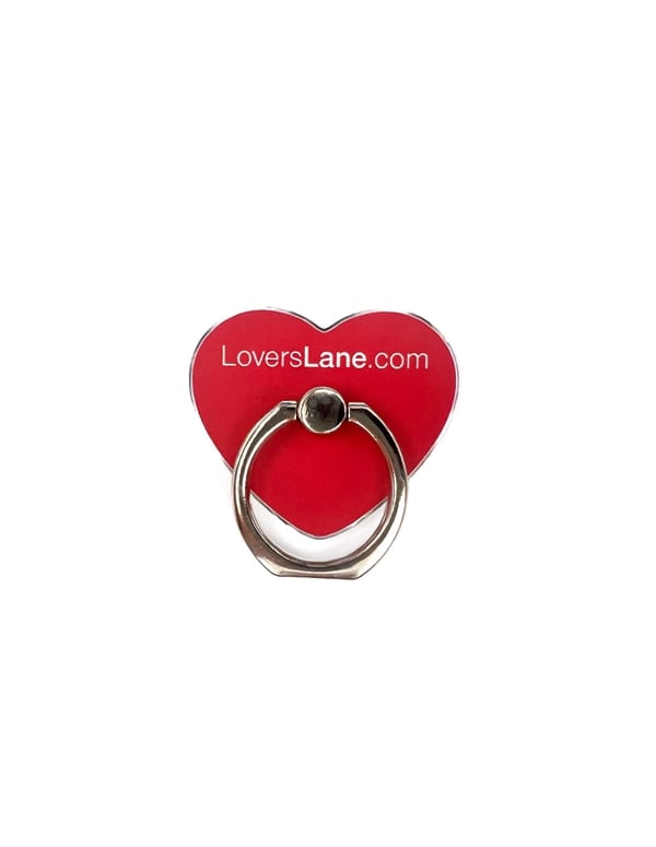 Heart Mobile Phone Ring Grip And Stand ALT1 view Color: RD