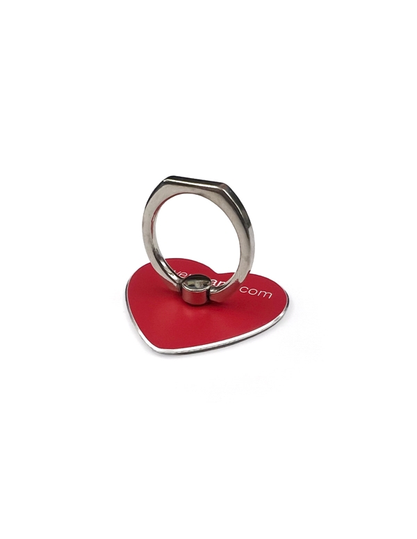 Heart Mobile Phone Ring Grip And Stand ALT2 view Color: RD