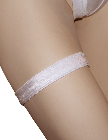 WHITE LYCRA LEG GARTER - 50-01-011-04209