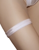 Additional WHITE view of product WHITE LYCRA LEG GARTER with color code WH