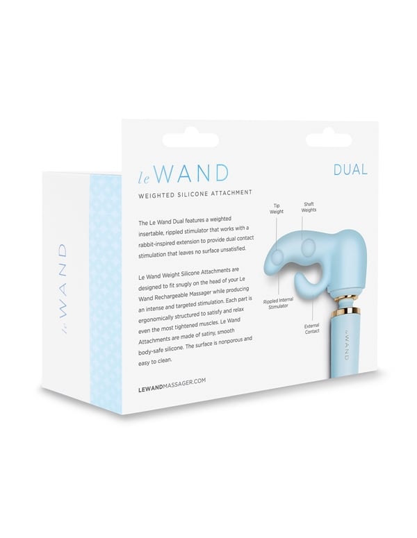 Le Wand Dual Weighted Silicone Wand Attachment ALT5 view Color: BL