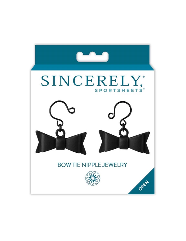 Sincerely Bow Tie Nipple Jewelry ALT2 view Color: BK