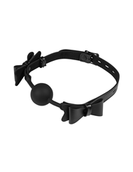 Alternate front view of SINCERELY BOW TIE BALL GAG