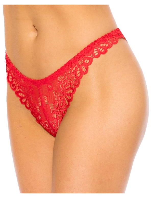Aster Lace Tanga default view Color: RD
