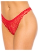 Additional RED view of product ASTER LACE TANGA with color code RD