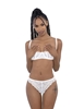Additional WHITE view of product ASTER LACE TANGA with color code WH