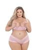 Additional PINK view of product ASTER LACE BOY SHORT with color code PK