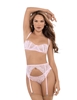 Additional PINK view of product ASTER LACE ROMANCE GARTERBELT with color code PK