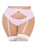 Additional PINK view of product ASTER LACE ROMANCE GARTERBELT with color code PK