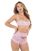 Additional PINK view of product ASTER LACE CLASSIC GARTERBELT with color code PK