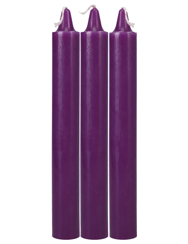 Japanese Drip Purple Candles 3 Pack - Hot Wax Play default view Color: PR