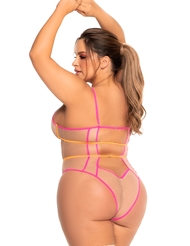 Alternate back view of ELECTRIC PLUS SIZE TEDDY